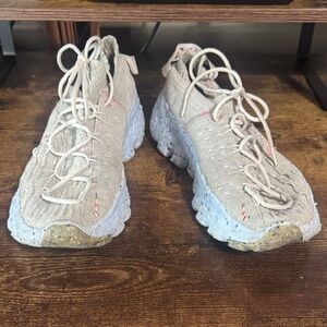 Nike Beige and White Women's Sneakers